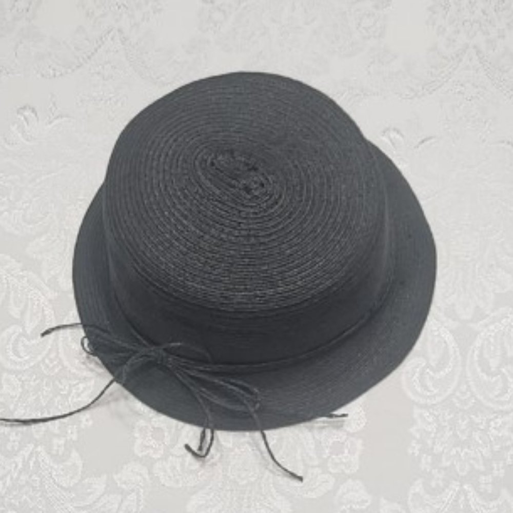 Magid Black Straw Bucket Hat